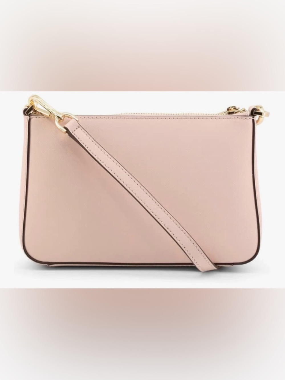 Michael Kors Medium Leather Shoulder Bag With Jet Set Travel Compact Wallet New - Picture 2 of 8